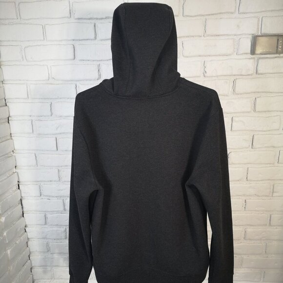 Aeropostale Men's Size Medium Black Straight Fit Drawstring Scuba Hoodie - Picture 2 of 9